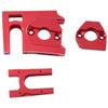 for ARRMA 1/7 Mojave Infraction 1/8 Kraton Outcast Typhon EXB 6S Metal Center Diff Mount + Motor Mount Red view 4