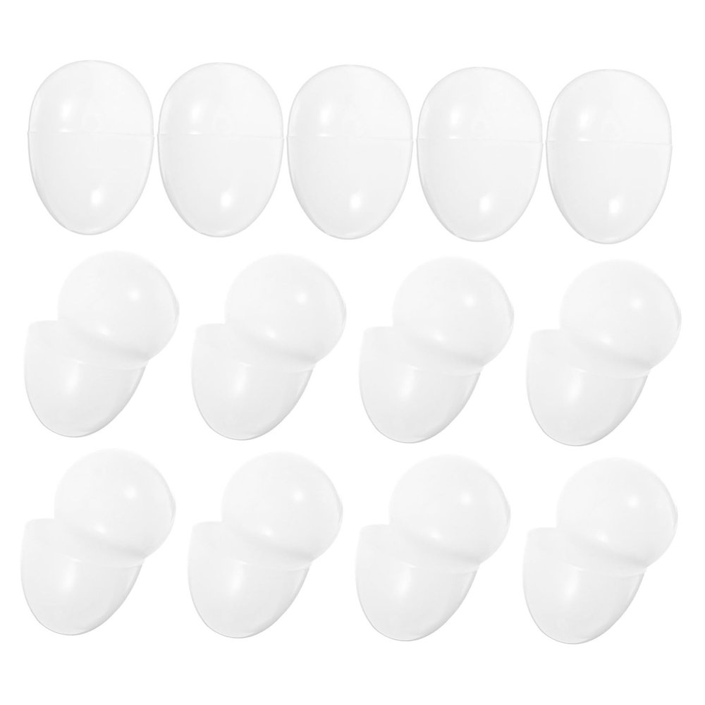Ciieeo 20pcs Openable Easter Ornaments Blank Eggs for Boys and Girls Crafting Painting and Decoration Creative Holiday Fun for Easter Celebrations