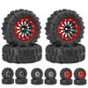 4pcs 65mm 1.3" Metal Beadlock Wheel Tire Set for 1/18 1/24 RC Crawler Car TRX4M SCX24 AX24 FCX24 Upgrade Parts(B) view 2