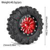 4pcs 65mm 1.3" Metal Beadlock Wheel Tire Set for 1/18 1/24 RC Crawler Car TRX4M SCX24 AX24 FCX24 Upgrade Parts(B) view 3