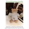 10inch Teddybear,28cm bumbly Bear and Bartholomew,Stuffed Animals Fox Doll Clothes,Without Doll Clothes only2pc Stripe Clothes Set Includes 1 Shirt,1 Doll Pants view 4