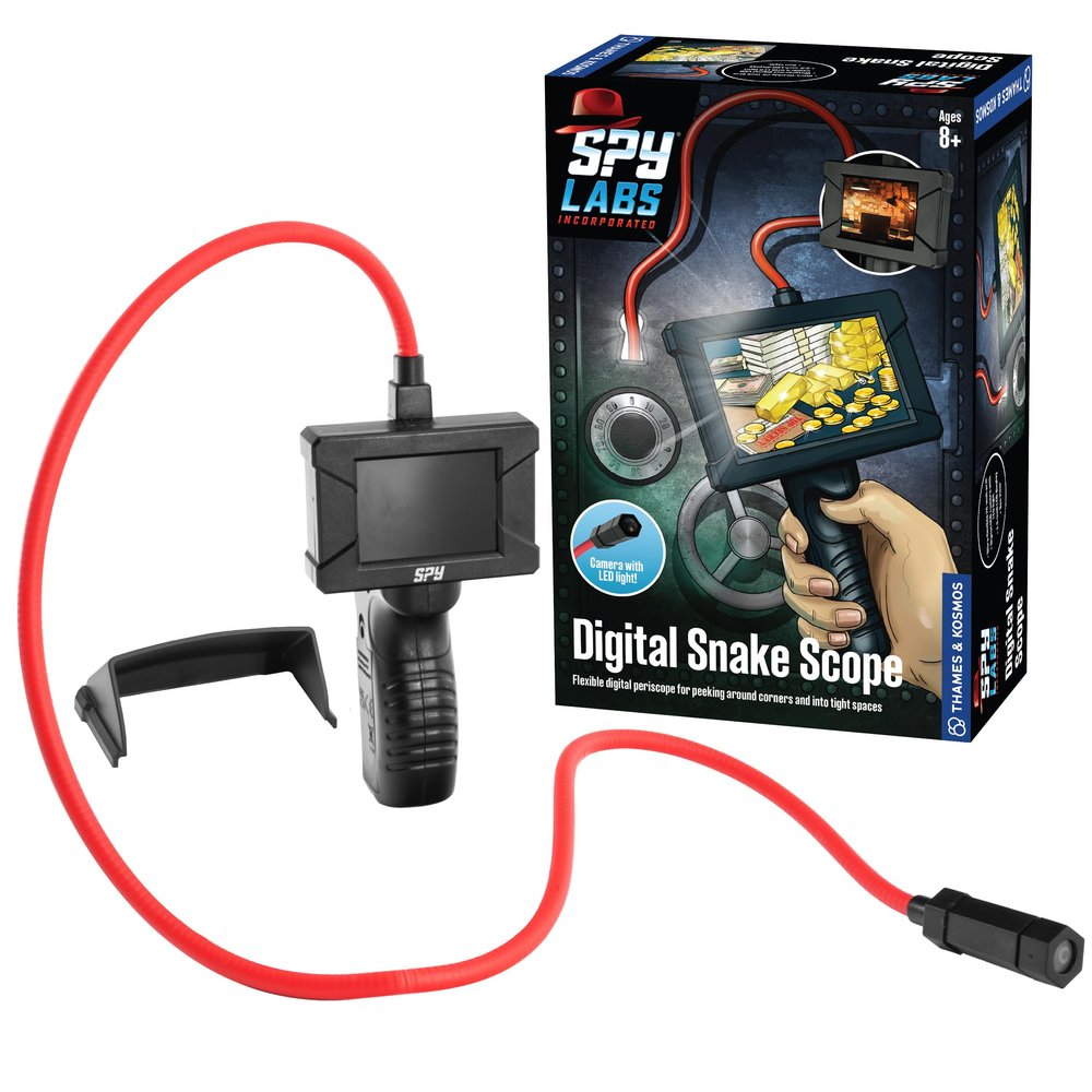 Thames & Kosmos Spy Labs Inc: Digital Snake Scope | Detective Toy for Boys & Girls Ages 8+ | Flexible 26-inch Digital Periscope Camera for Discreet Pretend Play Investigations