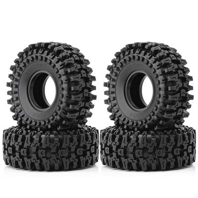 4PCS 120mm 1.9" Soft Rubber Tire Wheel Tyre for 1/10 RC Crawler Car Axial SCX10 ii 90046 Pro Capra TRX4 RC4WD D90 Redcat