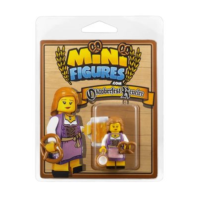 Custom Design Minifigure - Oktoberfest Reveler Female - Adult Collectors Edition