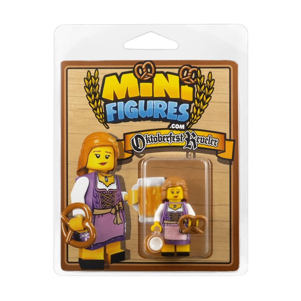 Custom Design Minifigure - Oktoberfest Reveler Female - Adult Collectors Edition