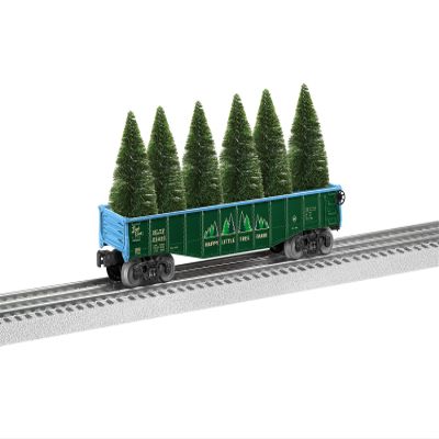 Lionel Bob Ross Happy Little Trees O Gauge Model Train Gondola Car with Tree Load