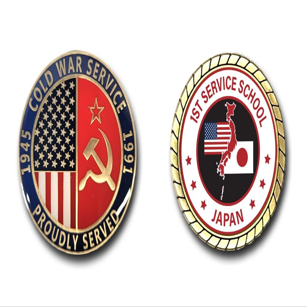 1st Service School Japan Cold War Service Challenge Coin