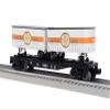 Lionel Whispering Rails O Gauge Model Train Flatcar with Two Piggyback Trailers view 1