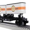 Lionel Whispering Rails O Gauge Model Train Flatcar with Two Piggyback Trailers view 4