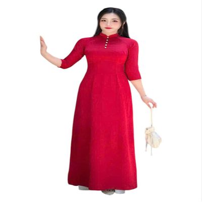 A29 Red Ao dai Truyn Thng Vietnam | Vietnamese Traditional Ao Dai For Women | Vietnamese Dress For Women | Ao Dai Tet Lunar New Year (6XL)