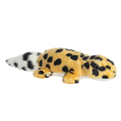Aurora Adorable Mini Flopsie Zilla Leopard Gecko Stuffed Animal - Mini Companions Ready for Playful Adventures - for Kids All Ages, Toddlers, Adults, and Families - Yellow 11 Inches