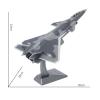 LIUSANGLIU Scale Aircraft 1:72 for J20 Fifth Generation Fighter Model Static Simulation Alloy Aircraft Model Military Aircraft Model Suitable for Display view 2