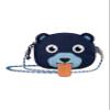 Affenzahn Bum Bag for Children in Nursery, Bear - Dark Blue, 12 x 10 x 3 cm, Children's wallet view 4