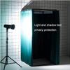 Mobile & Portable with Curtain Kit Clothing Store Fitting Room Temporary Privacy Screen Partition for Clothing Store Dormitory Mobile Track Individual Changing Room Brown(85x85x200cm) view 3