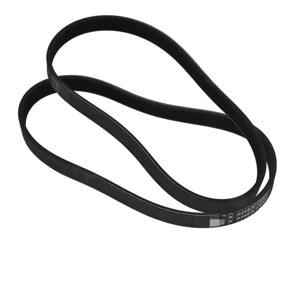 V-Belt PJ483 190J Rubber Belt 3/4/5/6/7 Ribs for DIY RC Motor Transmission Belt(1Piece 8Ribs)