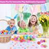 24 Pack Prefilled Easter Eggs With Toys, Stamps with Easter Tattoos Easter Basket Egg Hunt Stuffers, Pre Filled Easter Eggs Fillers Self Inking Stamp for Kids Gifts Party Favors, Goodie Bag Stuffer view 4