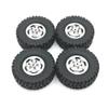 DUHWQ Compatible Metal Upgraded Wheels and Tires Compatible with 1/12 MN82 LC79 MN78 RC Car Parts(RED) view 4