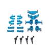 Metal Upgrade Swing Arm Shock Bracket Drive Shaft Steering Cup Compatible with 1/28 Scale RC Car Models(Sky Blue) view 1