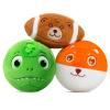 VangeBow 3 Pack Soft Sports Balls for Toddlers 1-3, Inflatable Plush Baby Balls Set for Kids 3-5, 5 Inch Soccer Ball & Basketball, 6.5 Inch Football, Mini Toddler Ball Toys for Boy Girl First Gifts view 1