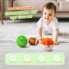 VangeBow 3 Pack Soft Sports Balls for Toddlers 1-3, Inflatable Plush Baby Balls Set for Kids 3-5, 5 Inch Soccer Ball & Basketball, 6.5 Inch Football, Mini Toddler Ball Toys for Boy Girl First Gifts view 2