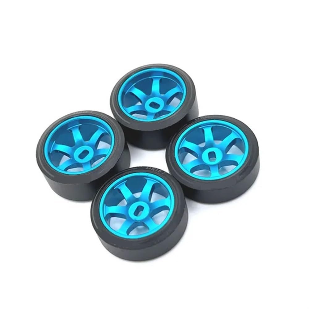 25mm Drift Wheels Compatible with 1/28 Scale RC Cars Compatible with K969 K979 K989 K999 P929 P939 284131 IW04M IW02 RM02 RM03 DGAWD -Q Parts(Sky Blue)