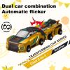 Aimery Collision Transforming Dinosaur Car Toy, 2 Magnetic Cars Convert into Dinosaur Toys,Dino Robot Toy, Boys Toys,Kids Toys, Party Birthday for Kids (Golden) view 4