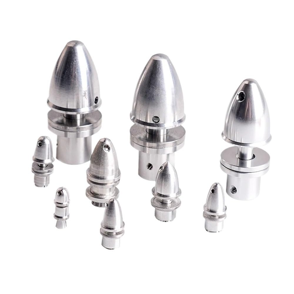 CUIPPWRJ RC Adapter Set Compatible with Brushless Motors 2mm 3.17mm 4mm 5mm 6mm 8mm 10mm Aluminum Bullet Holder Compatible with Airplanes Helicopters and Toy Vehicles(1pcs 6mm Adapter)