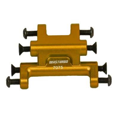 BEAXTURBO Racing Upgrade Parts CNC Aluminum7075 Front Suspension Mount for Losi Promoto MX 1:4 LOS261010 (Gold)
