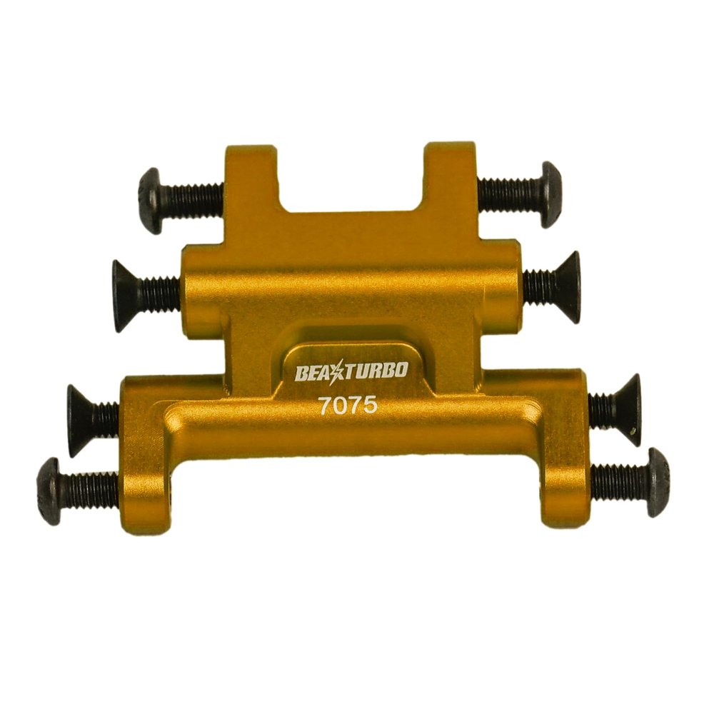 BEAXTURBO Racing Upgrade Parts CNC Aluminum7075 Front Suspension Mount for Losi Promoto MX 1:4 LOS261010 (Gold)