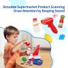 FS Toy Cash Register for Kids with Scanner, Play Money, Credit Card, Shopping Basket, Pretend Play Toys for Toddler 3-5-7 Years Old Boys and Girls Preschool Learning Activities, 57 Pieces Play Set view 4
