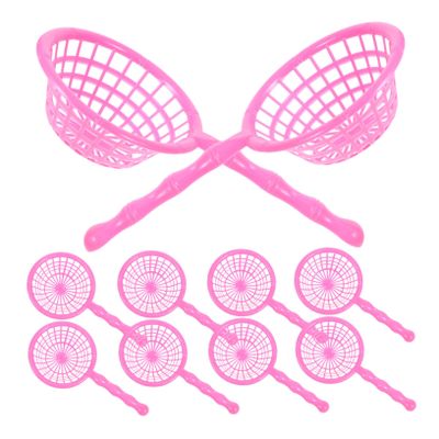 10pcs Beach Teen Party Fishing Nets for Sandbox Pool Sieve Mat Fish Net The Boys Bucket Play Watering Can Fishnets Net Catcher Plastic