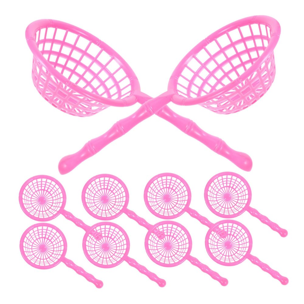 10pcs Beach Teen Party Fishing Nets for Sandbox Pool Sieve Mat Fish Net The Boys Bucket Play Watering Can Fishnets Net Catcher Plastic