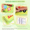 Kyteazr Busy Book for Toddlers 1-3, 25 in 1 Farm Busy Board Montessori Toys for Travel, Birthday Gifts for Boys and Girls, Learning Activity Book for Fine Motor Skills view 4