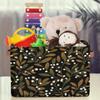 HSYOYO Dark Leaves Branch Storage Basket with Handles Collapsible Storage Bins Rectangular Toy Storage Organizer Box Fabric Shelf Baskets for Nursery Bedroom Bathroom 1PC view 3