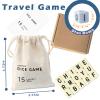COHHFWPD Crossword Dice Game, Word Game, 15 Large Letter Dice, Word Dice Game for Family Games, Travel & On-The-Go Fun view 3
