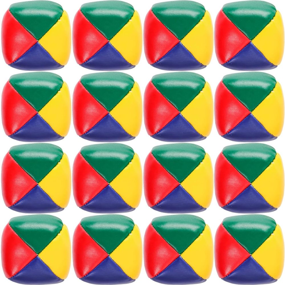 ailixinda 16 Pack Juggling Balls for Beginners,Soft Easy Juggling Balls,Mini Durable Juggling Ball Kit,Multicolor Beginners Juggling Ball for Boys Girls Adults
