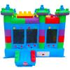 Hapcap Semi Commercial Bounce House for Big Kids 8-12, Built-in Slide,PVC Material,for Backyard Outdoor Party,12.3'Lx 12'Wx 10.4'H (Building Block Ver1 with Blower) view 2