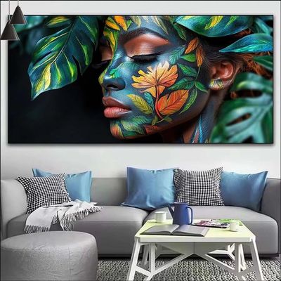 Abstract Paint by Numbers for Adults,Art Paint by Number Acrylic with 3 Brushes,DIY Painting by Numbers for Beginner Kits,DIY Canvas Oil Painting Kit for Home Wall Decor Gift (NO Frame 40x110cm V-117