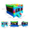 Hapcap Semi Commercial Bounce House for Big Kids,Built-in Slide,PVC Material,for Backyard Outdoor Party,12.3'Lx 12'Wx 9.4'H (Building Block Ver2 with Blower) view 2
