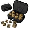 Altsuceser LED Light-up Dice Set, Cool LED DND Dice with Charging Box, Rechargeable Glowing Multi-Sides Dice Warm Glow Electric Dice, Polyhedral Role Playing Dice for DND Gifts RPG Black view 1