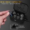 Altsuceser LED Light-up Dice Set, Cool LED DND Dice with Charging Box, Rechargeable Glowing Multi-Sides Dice Warm Glow Electric Dice, Polyhedral Role Playing Dice for DND Gifts RPG Black view 3