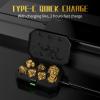Altsuceser LED Light-up Dice Set, Cool LED DND Dice with Charging Box, Rechargeable Glowing Multi-Sides Dice Warm Glow Electric Dice, Polyhedral Role Playing Dice for DND Gifts RPG Black view 4