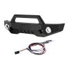 Aluminum 7075 Alloy Front Bumper With LED Lights For Traxxas 1/16 Mini Maxx 4WD RTR Brushless Monster Truck 107154-1 Upgrades - Black view 1