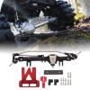 1/10 RC Front Axle, Aluminum Alloy Shaped, for Axial Wraith 90018 90020 90045 RR10 90048 90053, CNC Machined, High Ground Clearance (Black) view 3