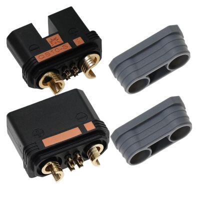 1 Pair QS10-S(Male and Female) High Current an/ti Sparking Ba/tte/ry Connectors for RC Boat Car Plant Protection Drone Plug;QS10-S
