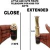 6 Inch Brass Telescope with Wooden Box Vintage Mini Handheld Spyglass Nautical Marine Small Brass Telescope Pirate Navigation Collectible Pocket Spy Glass view 2