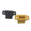 5PCS XT60BE-M Model Airplane Plug PA Fixed in Front of The Outer Panel Copper Gold Plating Black Yellow Male Head(5PCS Yellow) view 2