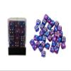 36 Dice Pack 12mm Dark Blue & Purple w/Gold Accents Rounded Edges view 1