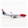 LIUSANGLIU Scale Aircraft 1:400 for Norwegian B737-8MAX LN-BKA Airlines Planes Model Alloy Plane Model Simulated Scale Aircraft Suitable for Display view 3