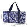 Empty Mahjong Bag Set  Blue Quilted Soft Case with 2 Wrappers for American Mahjong Tiles, Trays & Rack (Mahjong Case Only) view 4